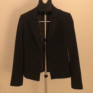 Express Black Blazer with leopard lining (size 6)